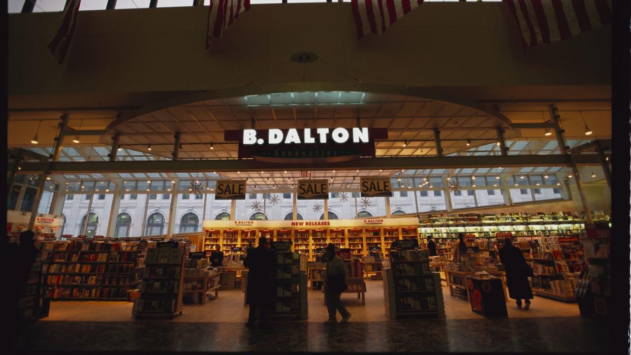 interior of b dalton bookstore