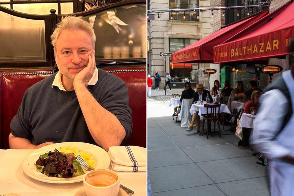 <p>Instagram/keithmcnallynyc; Paul Frangipane/Bloomberg via Getty</p> Keith McNally, Balthazar in New York City