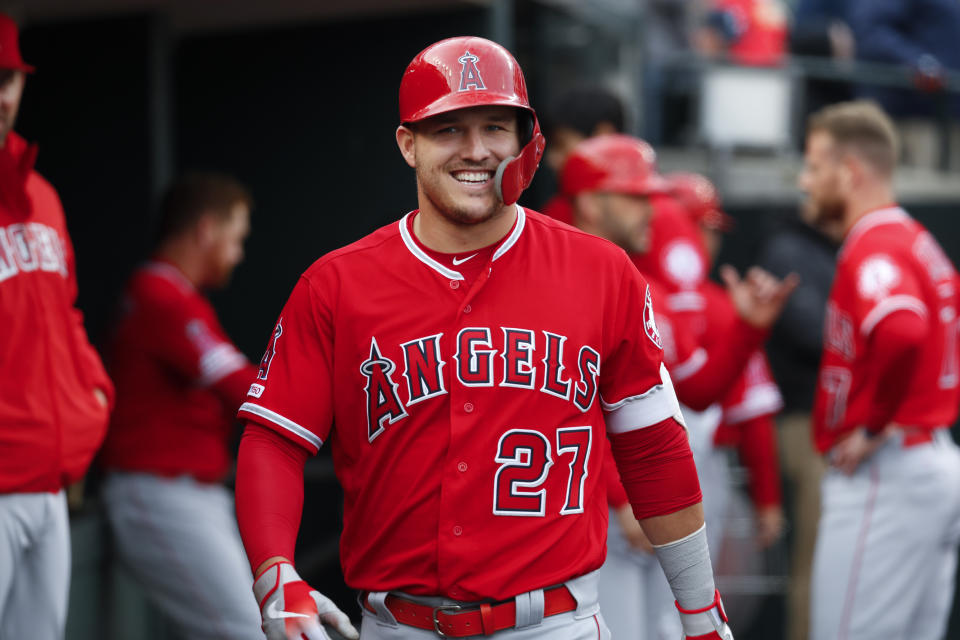 Los Angeles Angels star Mike Trout.