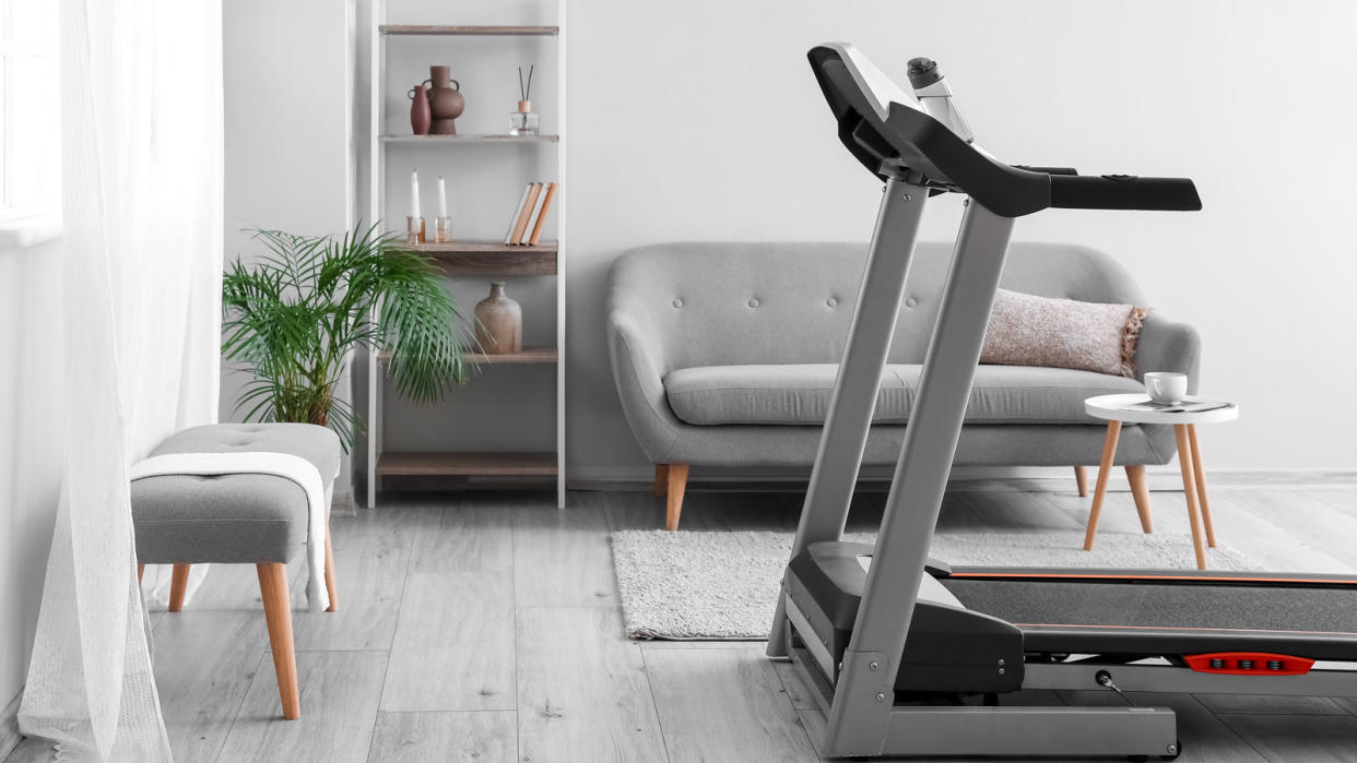  Treadmill in front room. 