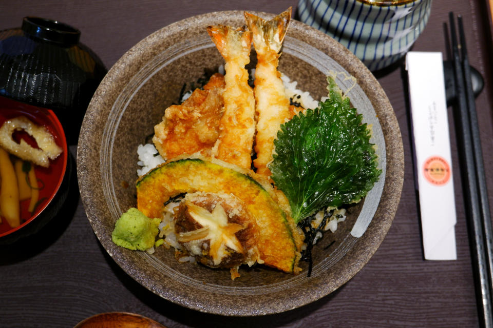 山葵天丼($68)