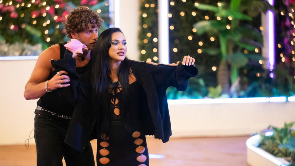 Eyal Booker and Cely Vazquez in 'Love Island Games' season 1