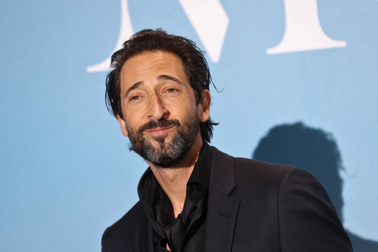 Adrien Brody poses upon his arrival at the 2nd Monte-Carlo Gala for the Global Ocean 2018 held in Monaco on September 26, 2018 (AFP via Getty Images)