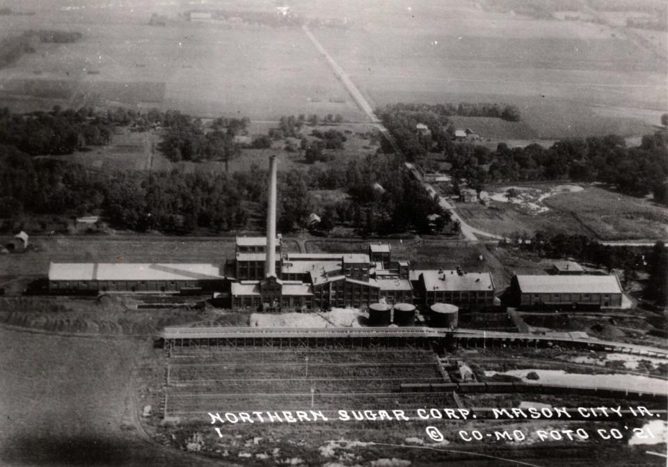 The Northern Sugar Company plant in Mason City opened in November 1917 a few months after the U.S. entry into World War I. Its first sack of sugar was sold by auction to benefit the Red Cross. The 100-pound bag sold for $1,000.