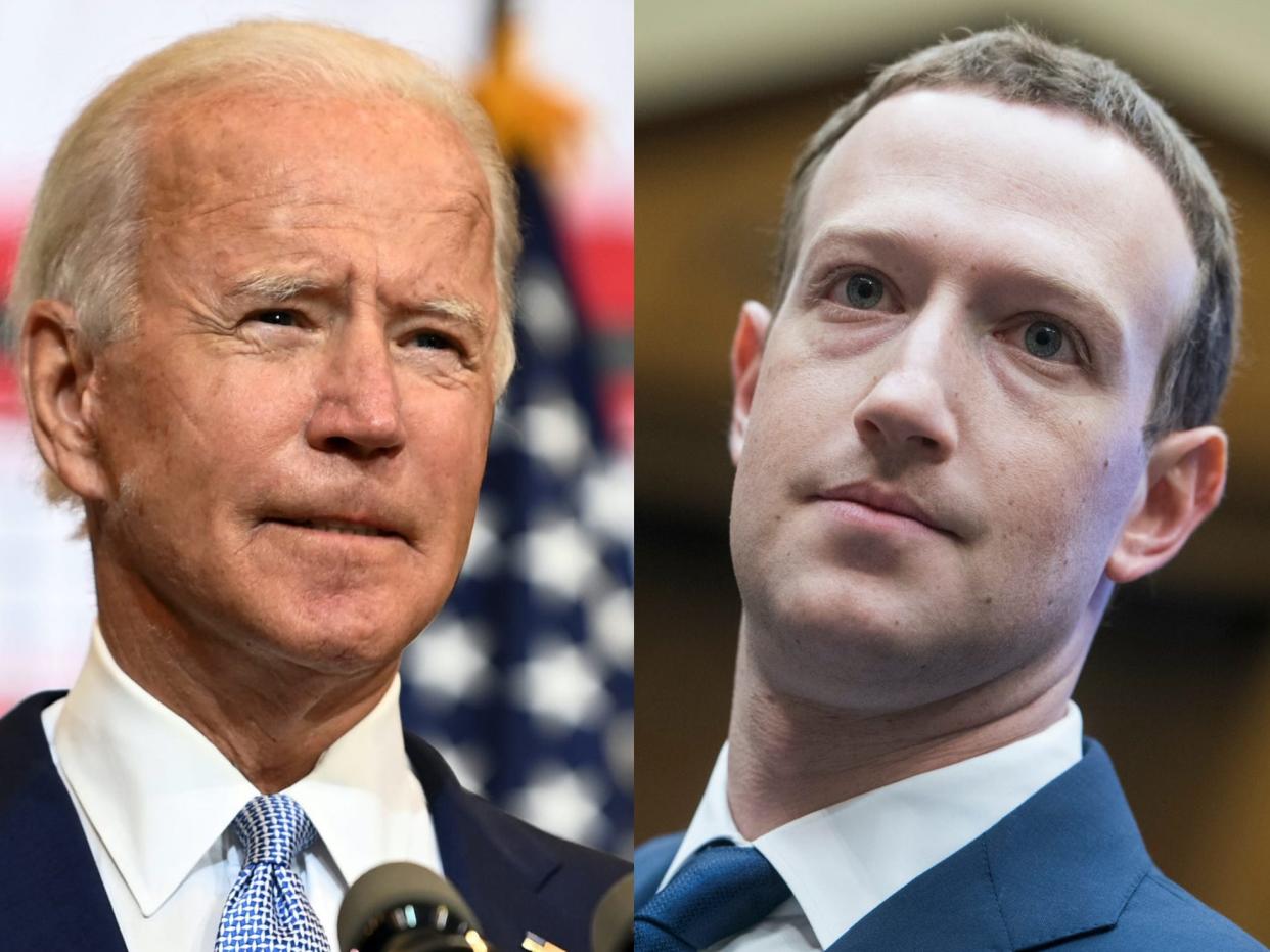 joe biden mark zuckerberg