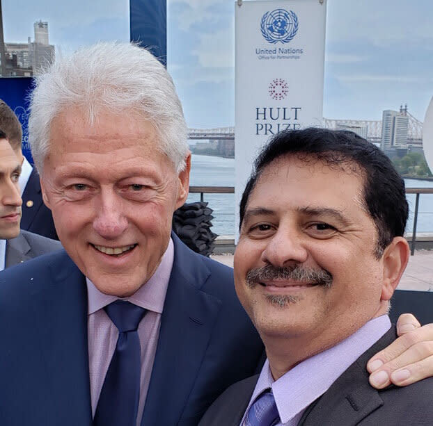 At U.N. headquarters,&nbsp;Maher oversaw lunches for high-level leaders, including former U.S. President Bill Clinton. (Photo: Courtesy of Mohamed Maher)
