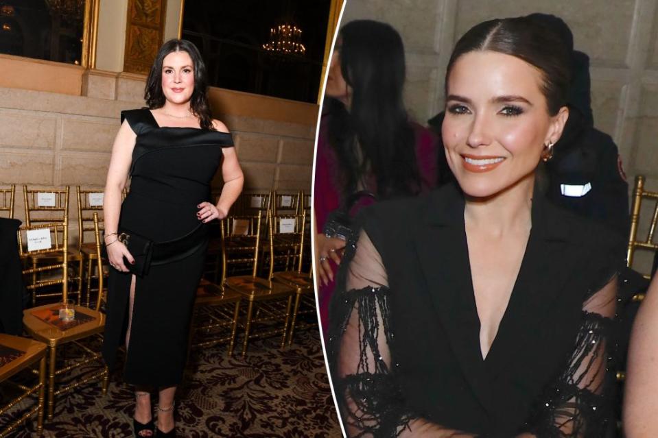 “Yellow Jackets” star Melanie Lynskey (left) and “One Tree Hill” icon Sophia Bush (right) were among the stylish Siriano set.