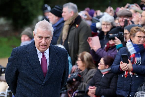 <div class="inline-image__caption"><p>Prince Andrew, Duke of York, attends the Christmas Day service at St Mary Magdalene Church on December 25, 2022 in Sandringham, Norfolk.</p></div> <div class="inline-image__credit">Stephen Pond/Getty Images</div>