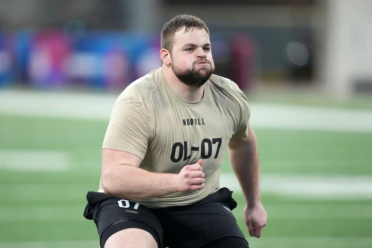 Kansas State offensive lineman Cooper Beebe