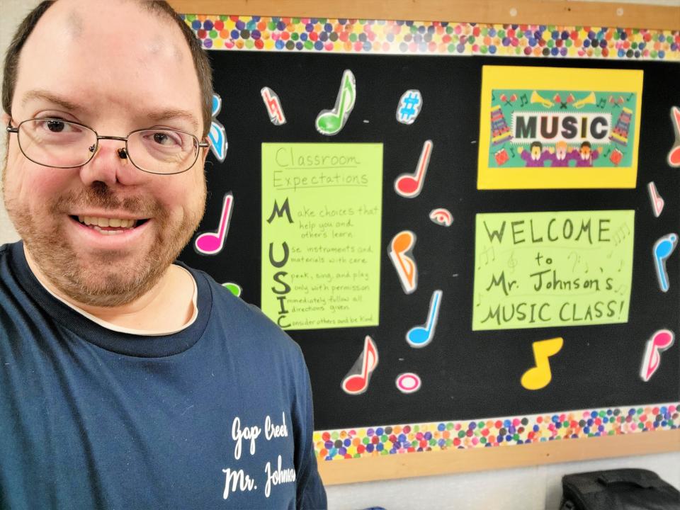 Jeff Johnson, music teacher at Gap Creek Elementary School. Teacher of the Year, 2022-23