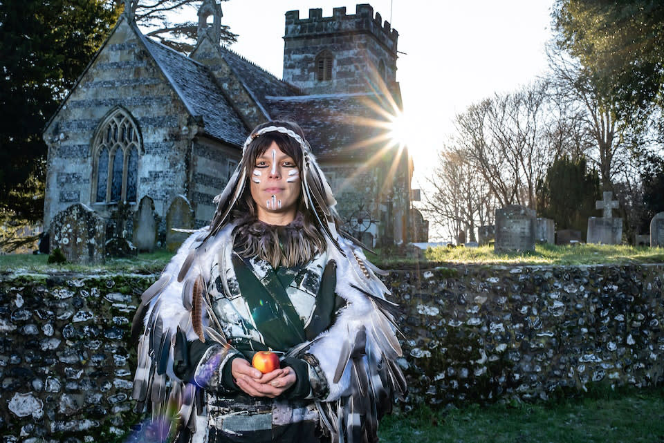 <p>Made digitally in January 2023, these documentary images are of the Chettle Wassail, a midwinter celebration of the apple trees in the orchards of this tiny rural community of just 100 people in North Dorset. (Jayne Jackson)</p> 