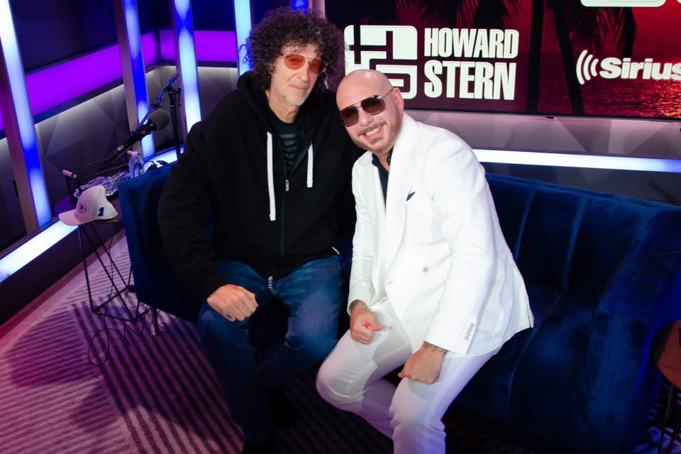 Howard Stern and Pitbull