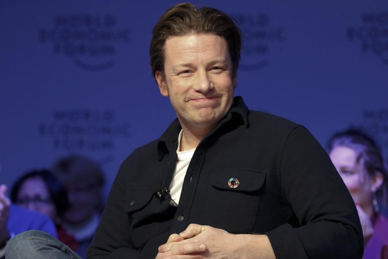 Chef Jamie Oliver launched his manifesto for healthy eating today: REUTERS