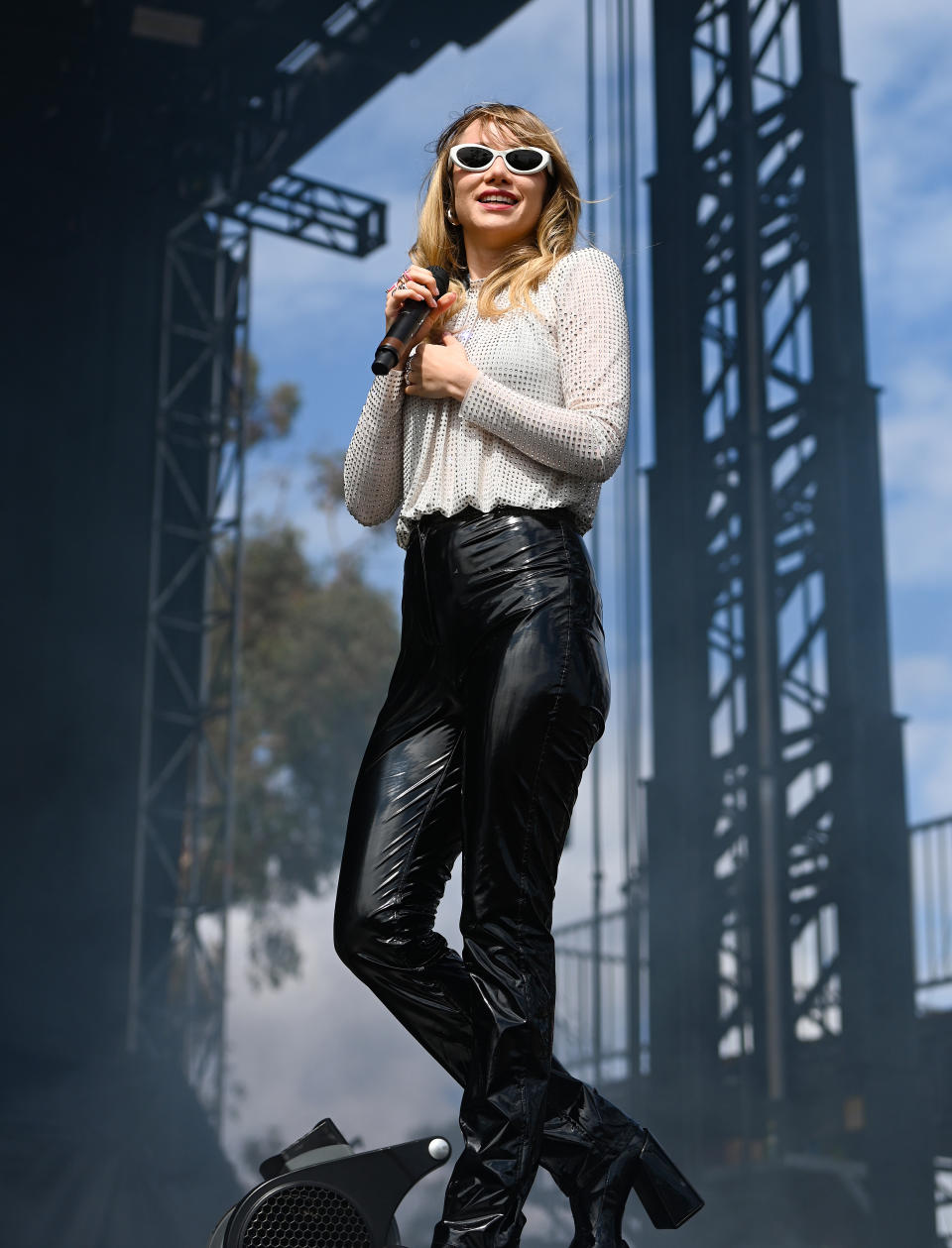 Suki Waterhouse performs onstage at the 2023 Ohana Festival held at Doheny State Beach on October 1, 2023 in Dana Point, California. (Photo by Gilbert Flores/Billboard via Getty Images)