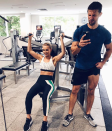 <p>These two love to sweat it out in the gym together. Source: Instagram/annaheinrich1 </p>