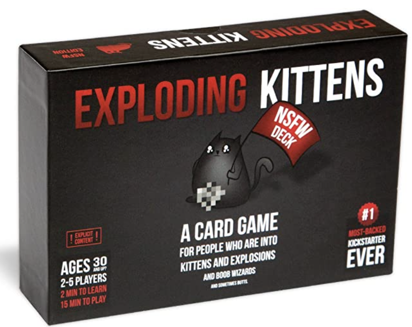 Exploding Kittens NSFW Card Game. PHOTO: Amazon