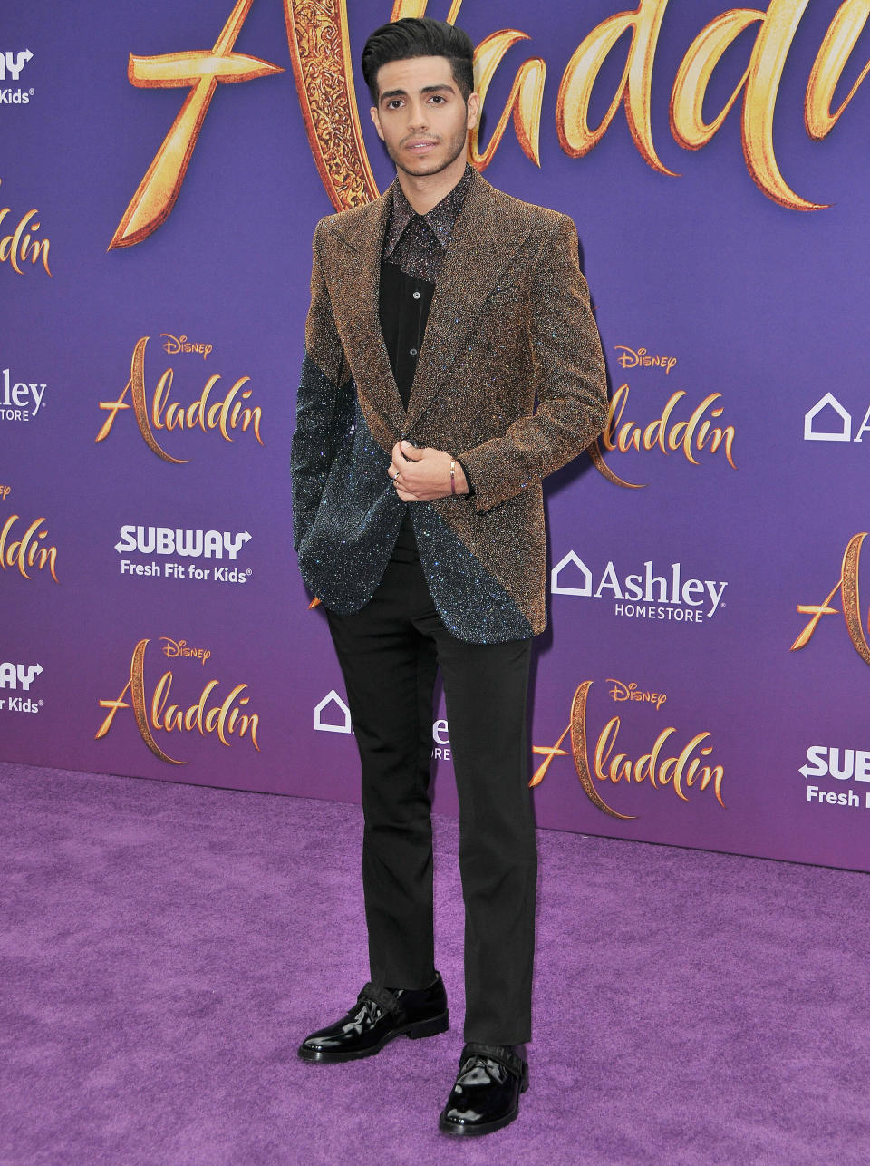 Mena Massoud at the 'Aladdin' premiere at El Capitan Theatre in Hollywood. [Photo: PA]