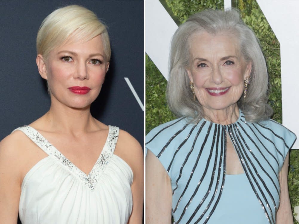 Michelle Williams (l.) hat von Darstellerin Mary Beth Peil geschwärmt, die in der Kultserie "Dawson's Creek" ihre Großmutter spielte. (Bild: lev radin/Shutterstock.com/lev radin/Shutterstock.com)