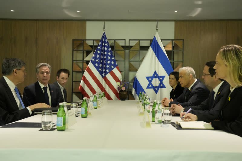 U.S. Secretary of State Antony Blinken in Tel Aviv