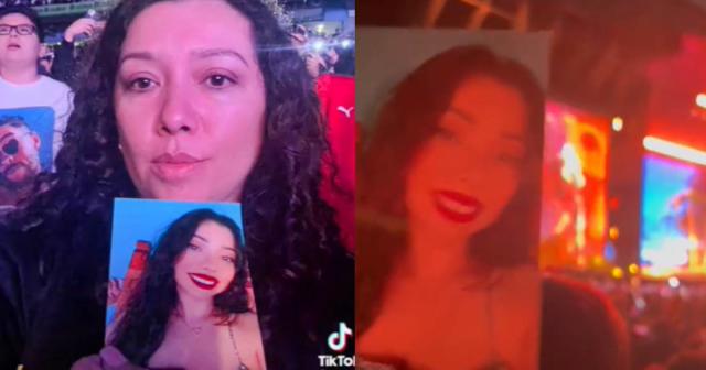 Bad Bunny. Madre lleva foto de hija fallecida a concierto