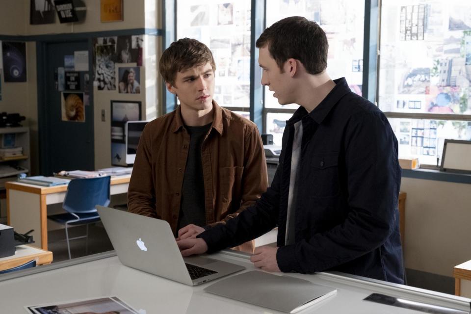 Miles Heizer and Devin Druid in 13 Reasons Why (David Moir/Netflix)