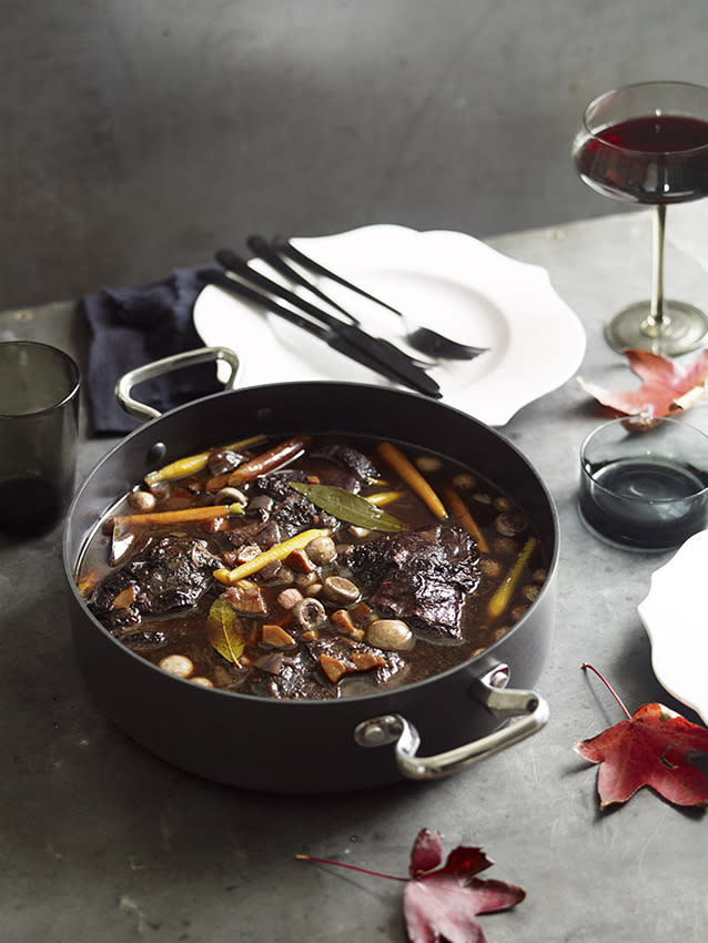 It’s rich, beefy and super tasty. This Beef Daube with Baby Vegetables recipe from French-born, Sydney-based chef Guillaume Brahimi is a true winter warmer.