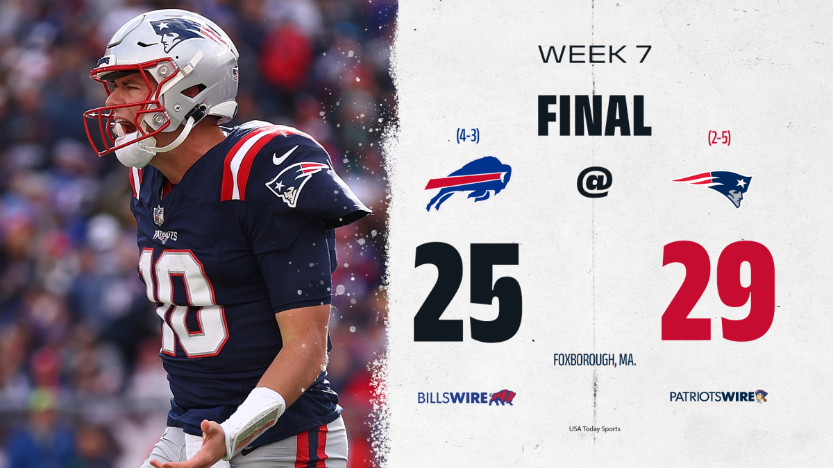 NFL Week 7: Instant analysis from Patriots' 29-25 win over Bills - Pats  Pulpit