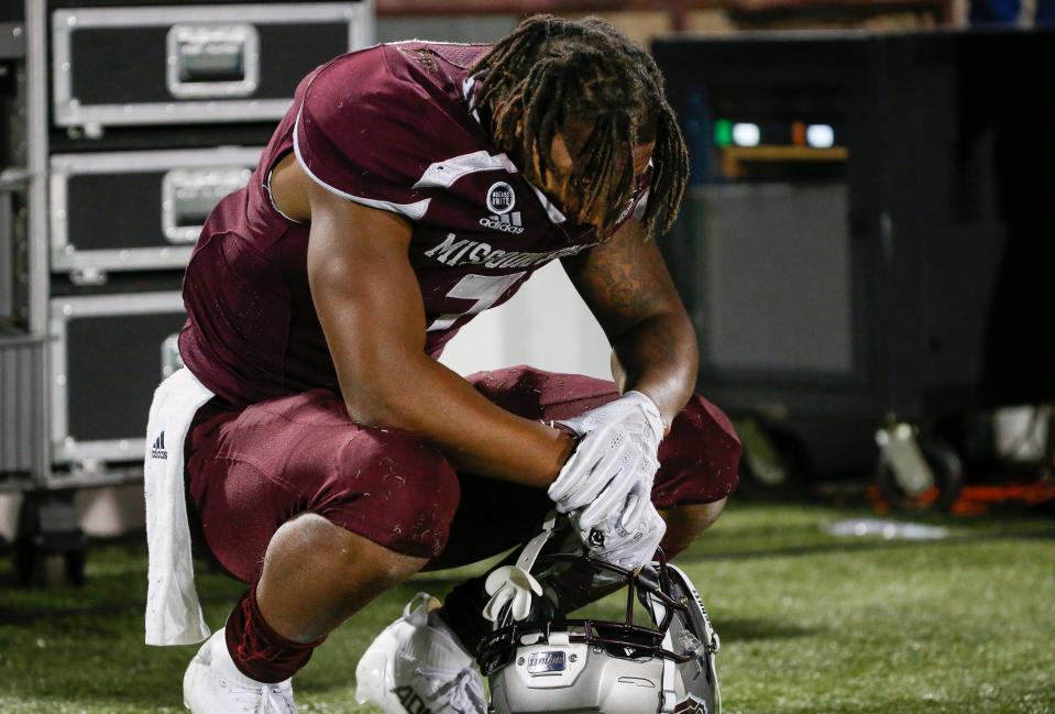 Missouri State lost to the UT-Martin Skyhawks 32-31 in the first round of the FCS Playoffs at Plaster Stadium on Saturday, Nov. 27, 2021.