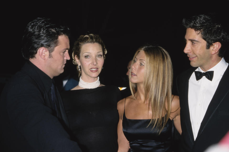 Matthew Perry sintió un flechazo cuando conoció a Jennifer Aniston. (Foto de Vinnie Zuffante/Getty Images)