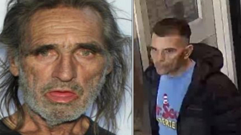 Photos from Denver police show suspect Herman Duran, left, and another so-far unidentified suspect / Credit: DPD