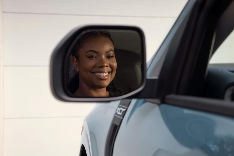 Gabrielle Union in the Ford Maverick