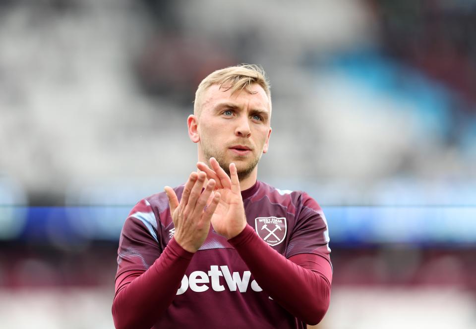 West Ham winger Jarrod Bowen before kick-off (Getty Images)