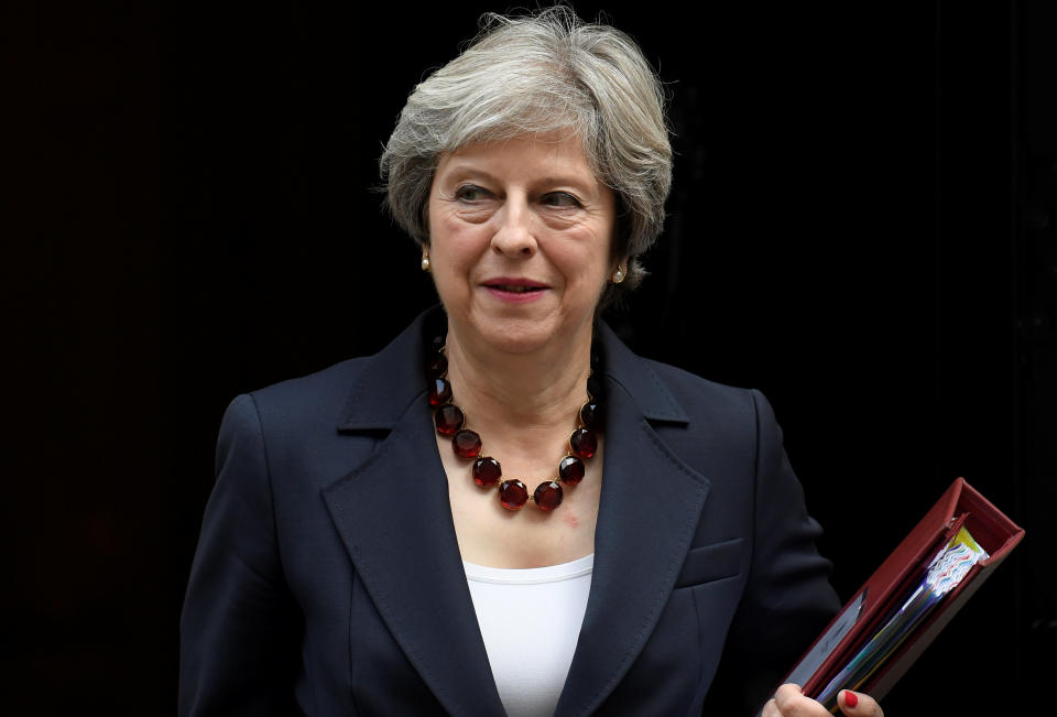 Theresa May leaves 10 Downing Street (Reuters/Toby Melville)