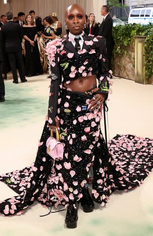 <p>John Shearer/WireImage</p> Cynthia Erivo attends The 2024 Met Gala Celebrating "Sleeping Beauties: Reawakening Fashion" at The Metropolitan Museum of Art on May 06, 2024 in New York City.