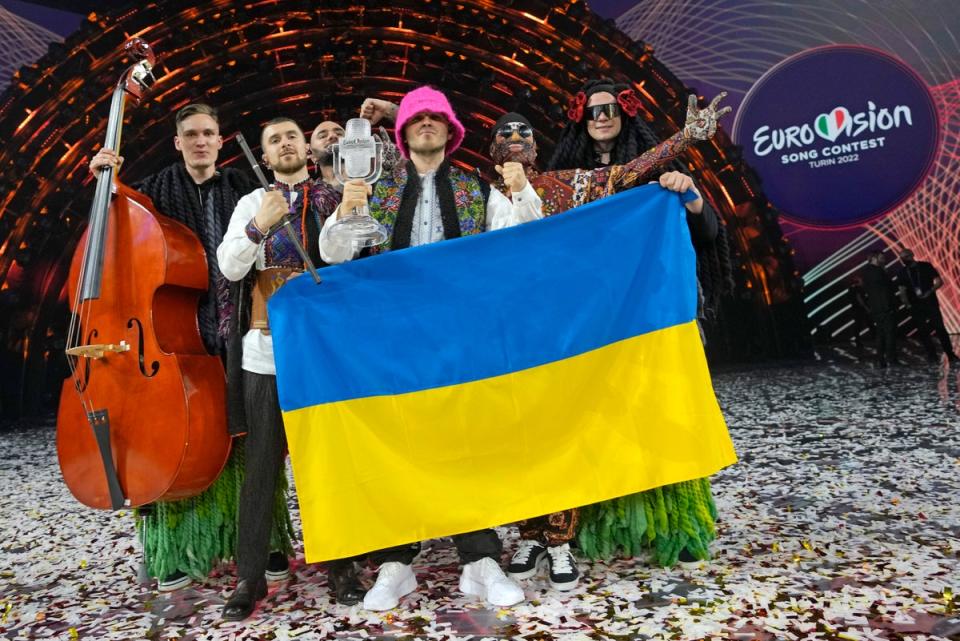 Ukraine’s Kalush Orchestra were the winners of Eurovision 2022 (Copyright 2022 The Associated Press. All rights reserved)