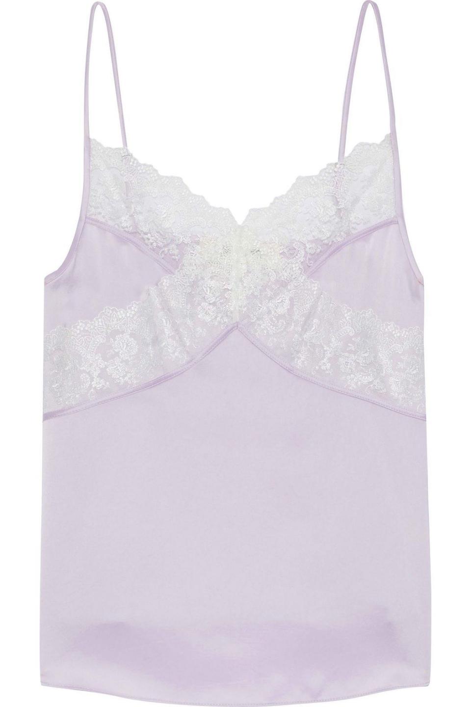 10) Nora lace-trimmed satin camisole