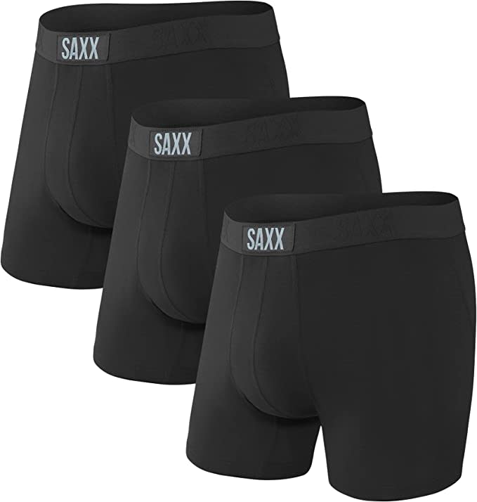 Saxx Men's Underwear Pack of 3. Image via Amazon.