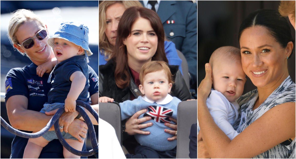 Lucas Tindall, August Brooksbank and Prince Archie are among the next generation royal baby names. (Getty Images)