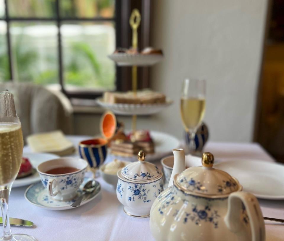 Afternoon tea is served with French flair at Café Boulud Palm Beach.