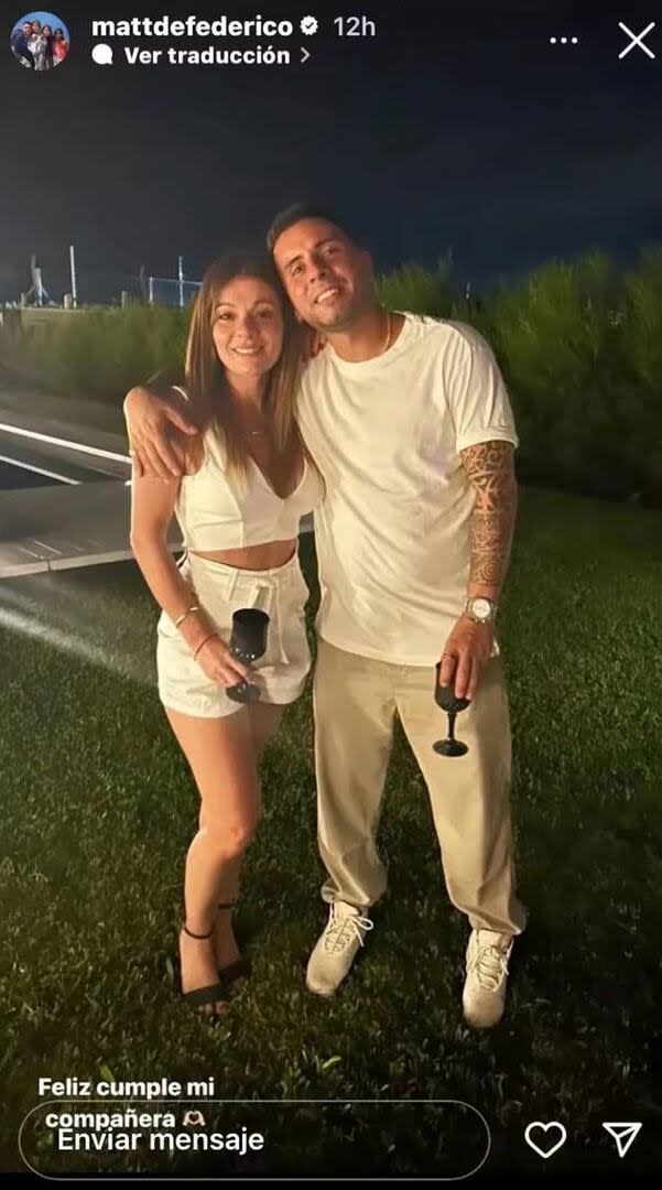 Matías Defederico blanqueó la relación con quien sería su pareja (Foto: Instagram)