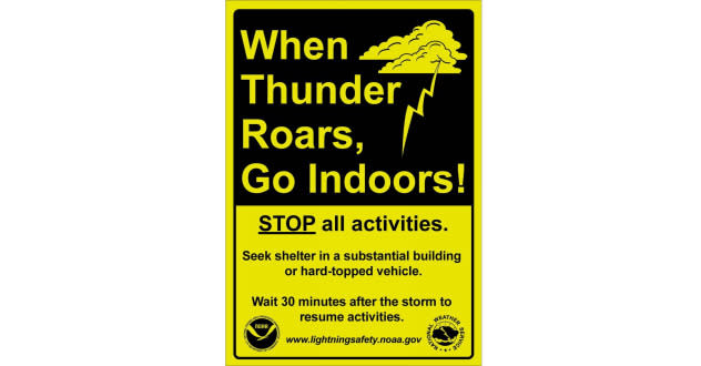 When Thunder Roars, Go Indoors!