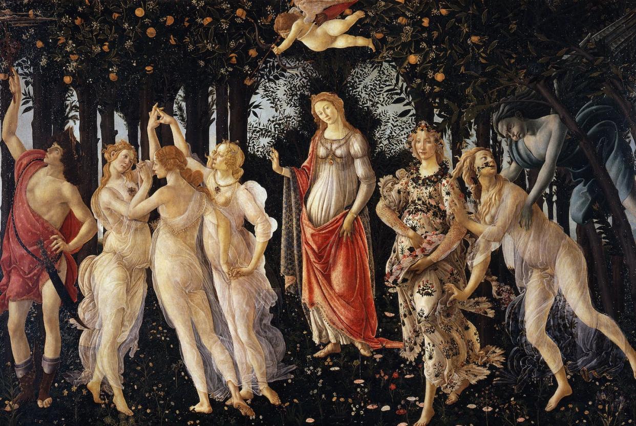 Although pregnancy was celebrated in Renaissance paintings, like the 'Primavera' by Botticelli, the reality was quite different. Will Giorgia Meloni's far-right government reverse abortion rights in Italy? Uffizi Gallery