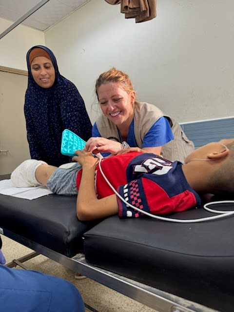 Portland nurse Monica Johnston volunteered at a hospital in Gaza and returned home on May 18, 2024. (Courtesy: Monica Johnston)