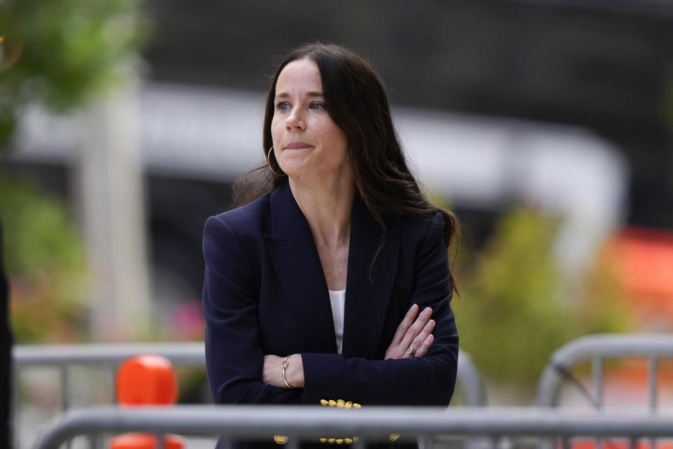 Ashley Biden arrives ahead of Hunter Biden's trial at federal court, Monday, June 3, 2024, in Wilmington, Del. (AP Photo/Matt Slocum)