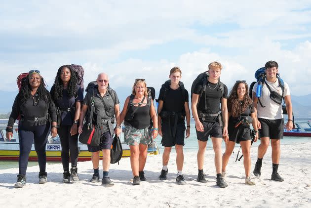 The four teams who made it to the final of Race Across The World season four