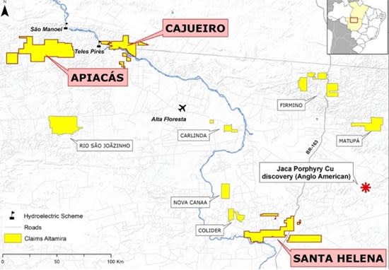 Altamira Gold Announces New Gold Discovery at the Maria Bonita Target,  Cajueiro Project, Brazil