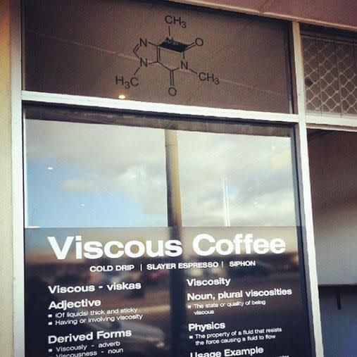 If you're up to the challenge, Viscous Coffee is where this insanely strong coffee is at. Photo: Instagram/annie__mac