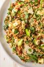 <p>With pecans, Parm, green apples, and leafy <a href="https://www.delish.com/cooking/recipe-ideas/g3976/arugula-salad-recipes/?slide=7" rel="nofollow noopener" target="_blank" data-ylk="slk:arugula" class="link ">arugula</a>, this salad really feels like a full meal—AKA a make-ahead <em>dream.</em> It's got ALL the flavors and textures you desire, delivering hits of sweet, salty, fatty, and fresh flavor in every bite.<br><br>Get the <strong><a href="https://www.delish.com/cooking/recipe-ideas/recipes/a43059/best-farro-salad-recipe/" rel="nofollow noopener" target="_blank" data-ylk="slk:Farro Salad recipe" class="link ">Farro Salad recipe</a></strong>.</p>