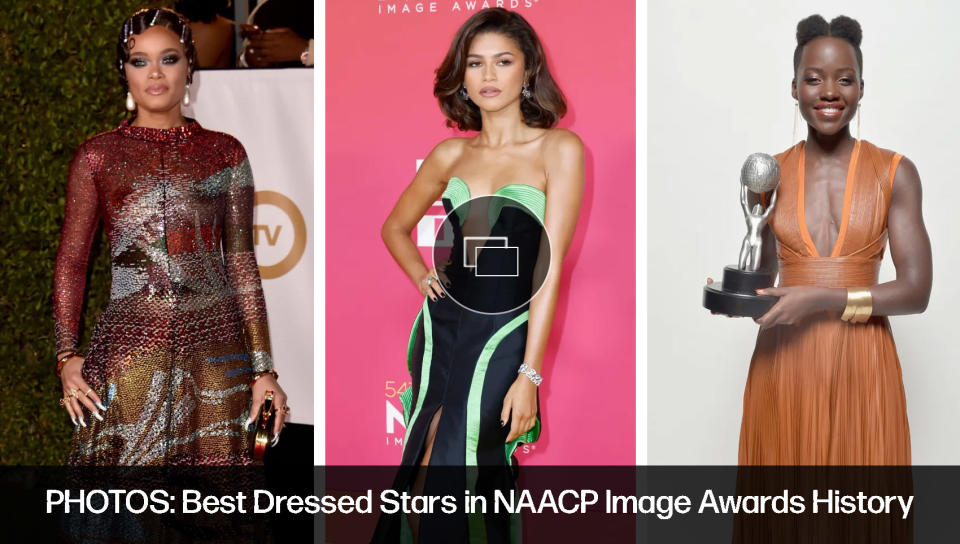naacp image awards best dressed of all time, zendaya, andra day, lupita