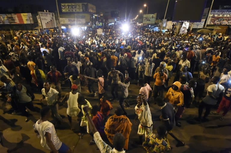 Opposition supporters kept an all-night vigil as they demanded constitutional reform during anti-government protests on September 7 -- but now the ruling party says it will respond with counter marches of its own